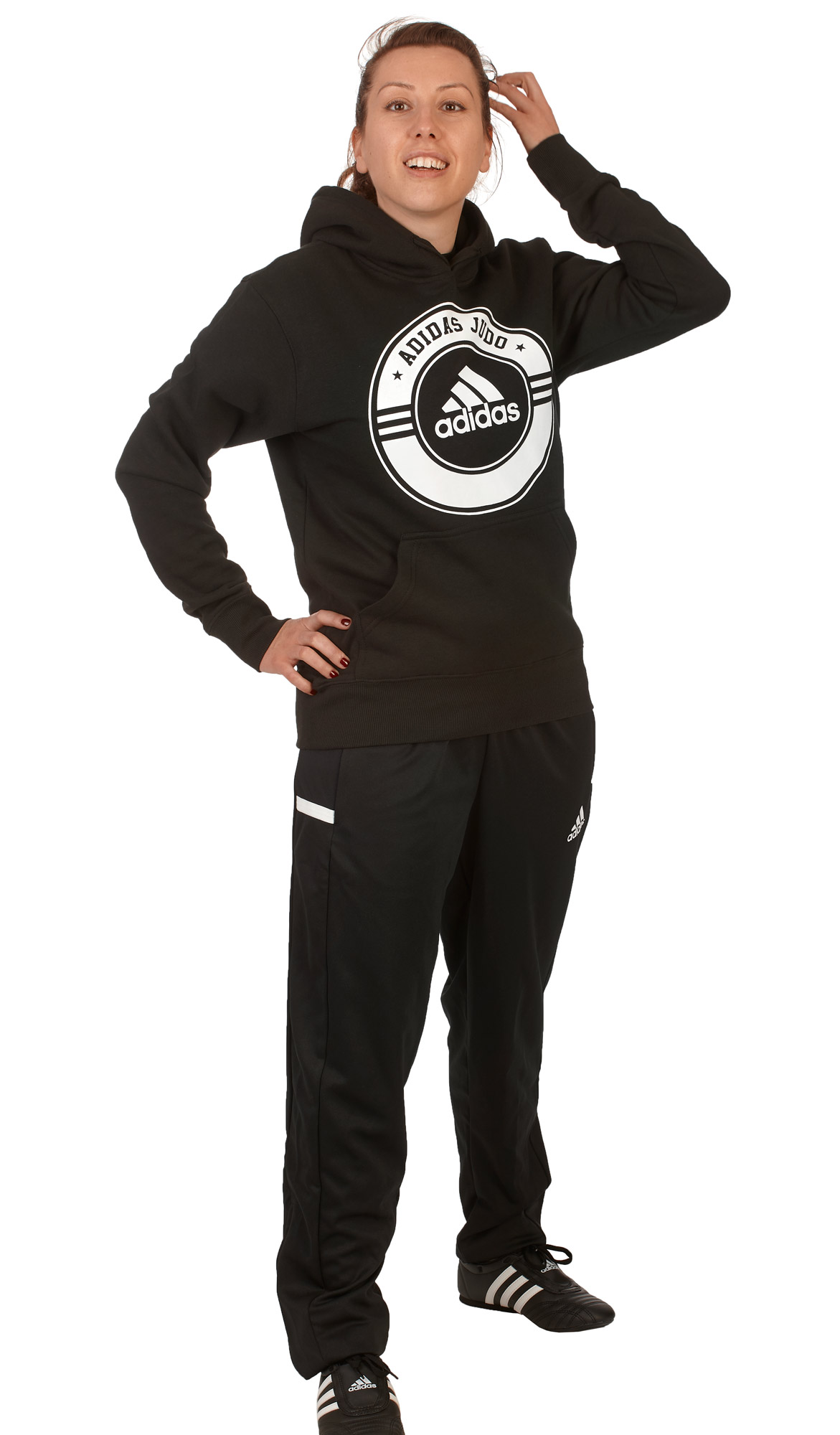 adidas Community line Hoody Judo "Circle" black/white, adicsh05J