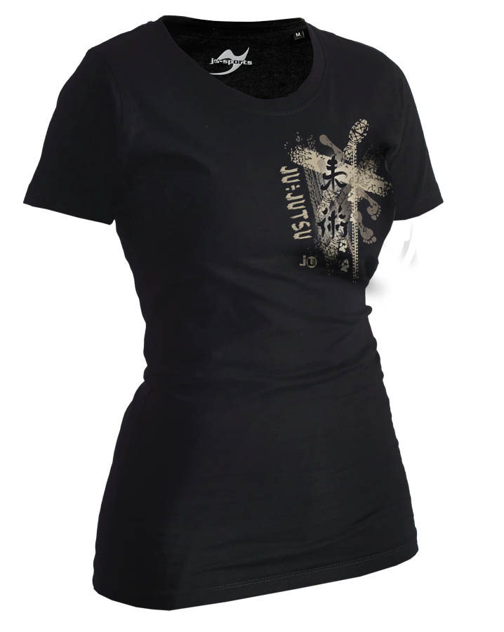 Ju-Sports Ju-Jutsu Shirt Trace black Lady