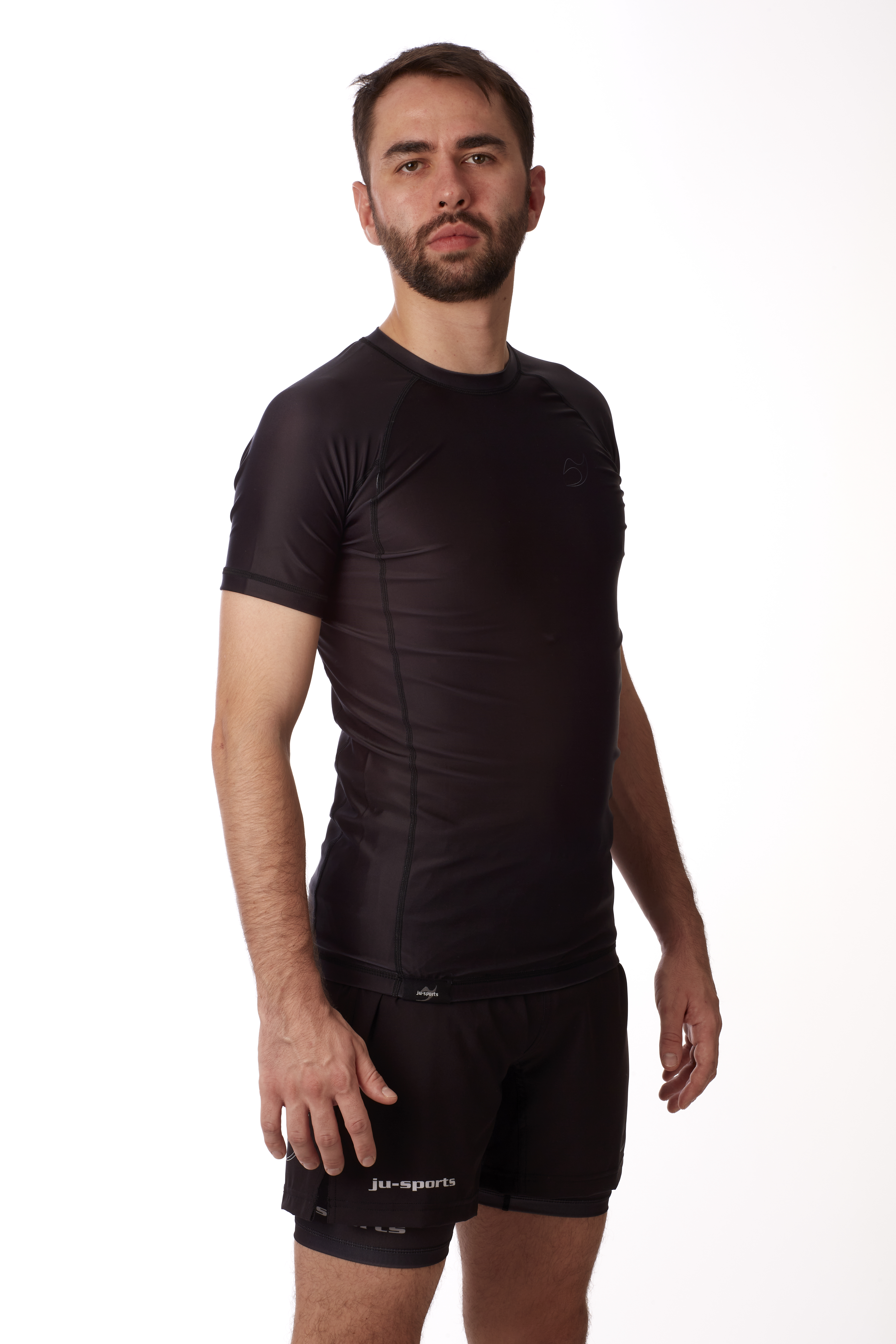 Base Line Rashguard shortsleeve RV2 black