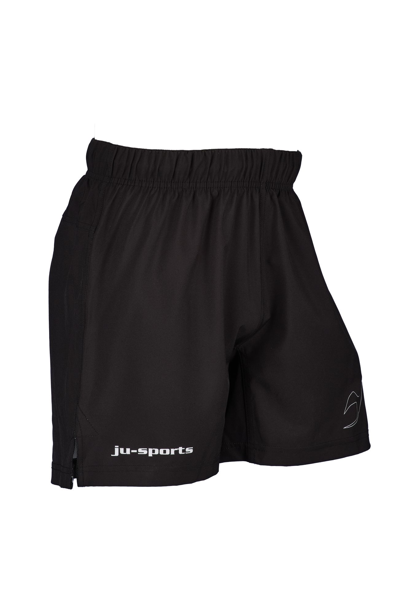 Schwimmshorts, Sportshorts, Kordelzug, Schwarz, Ju-Sports