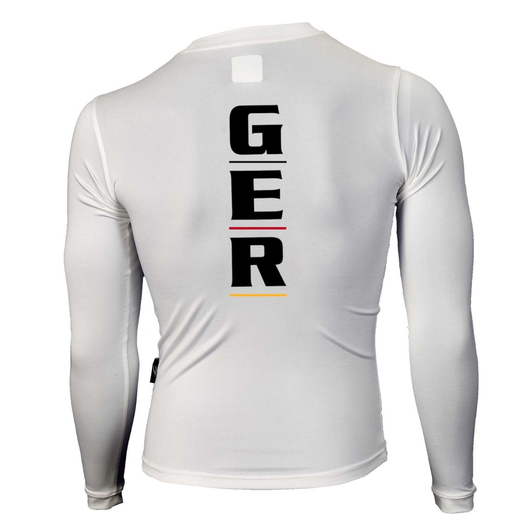 Bundeskader DJJV Rash Guard langarm weiß