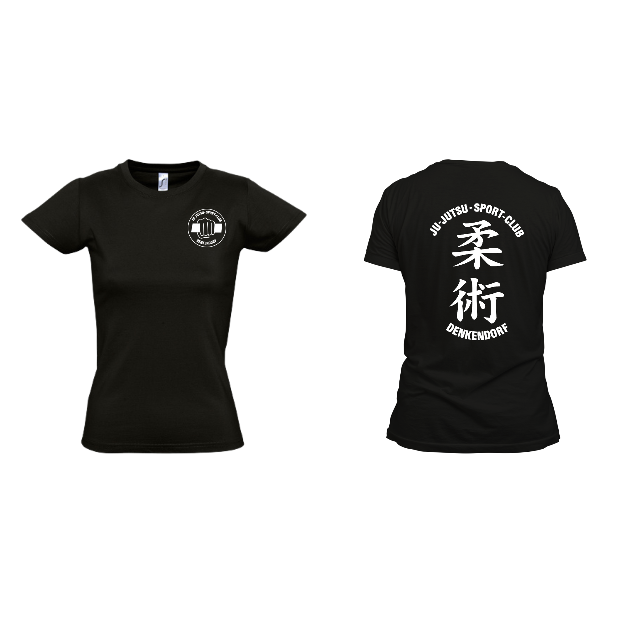 Ju-Jutsu SC Denkendorf T-Shirt Damen 100% BW schwarz