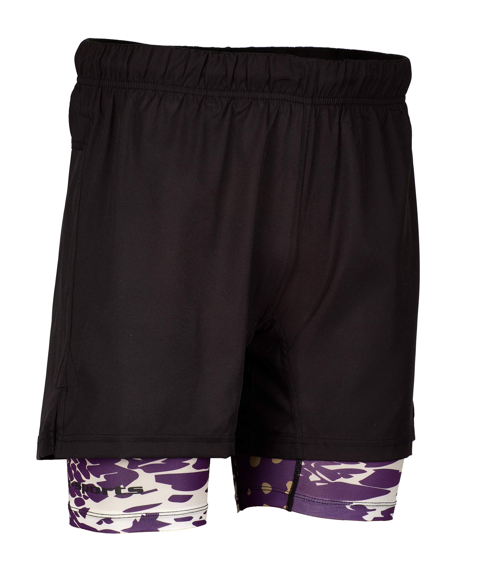 Grappling shorts flex double black/black