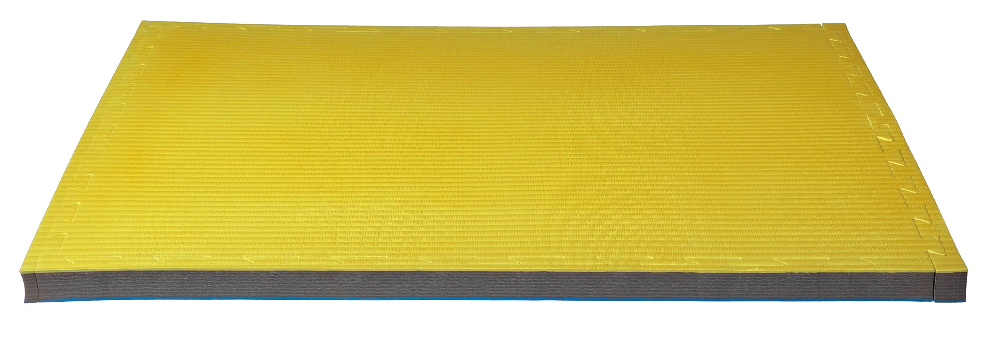 Reversible Jigsaw Mat Pro Tatami 1 m x 1 m x 4 cm blue/yellow