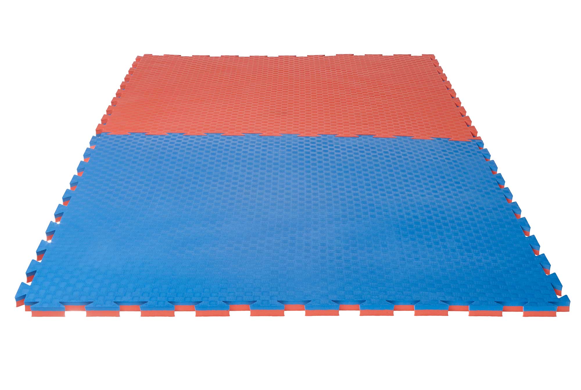 Puzzlematte Pro Checker 2 cm rot/blau Wendematte