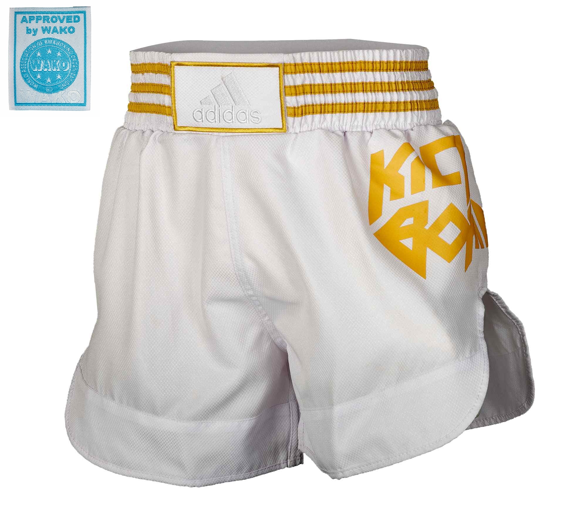 adidas Kick Boxing Shorts ADISKB02 white/gold