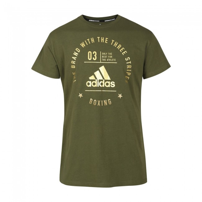 adidas Community T-Shirt "BOXING" olive/gold, adiCL01B