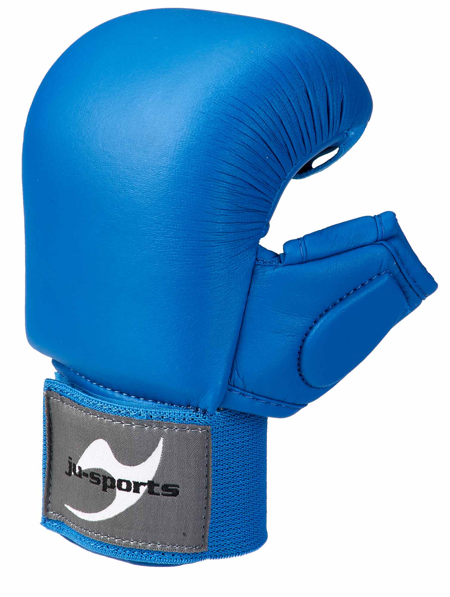 Karate Handschutz blau mit Daumen