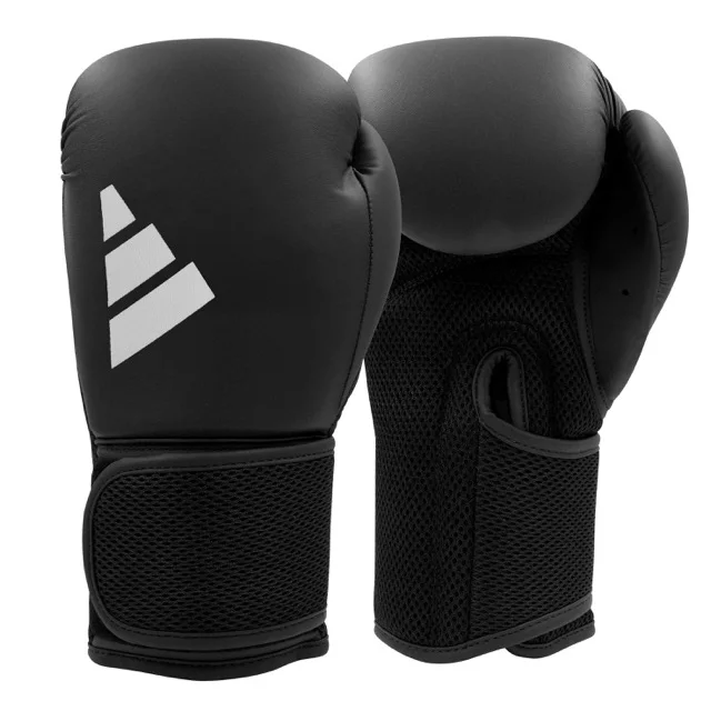 boxing gloves, schwarz, Paar, Synthetik, Klettverschluss