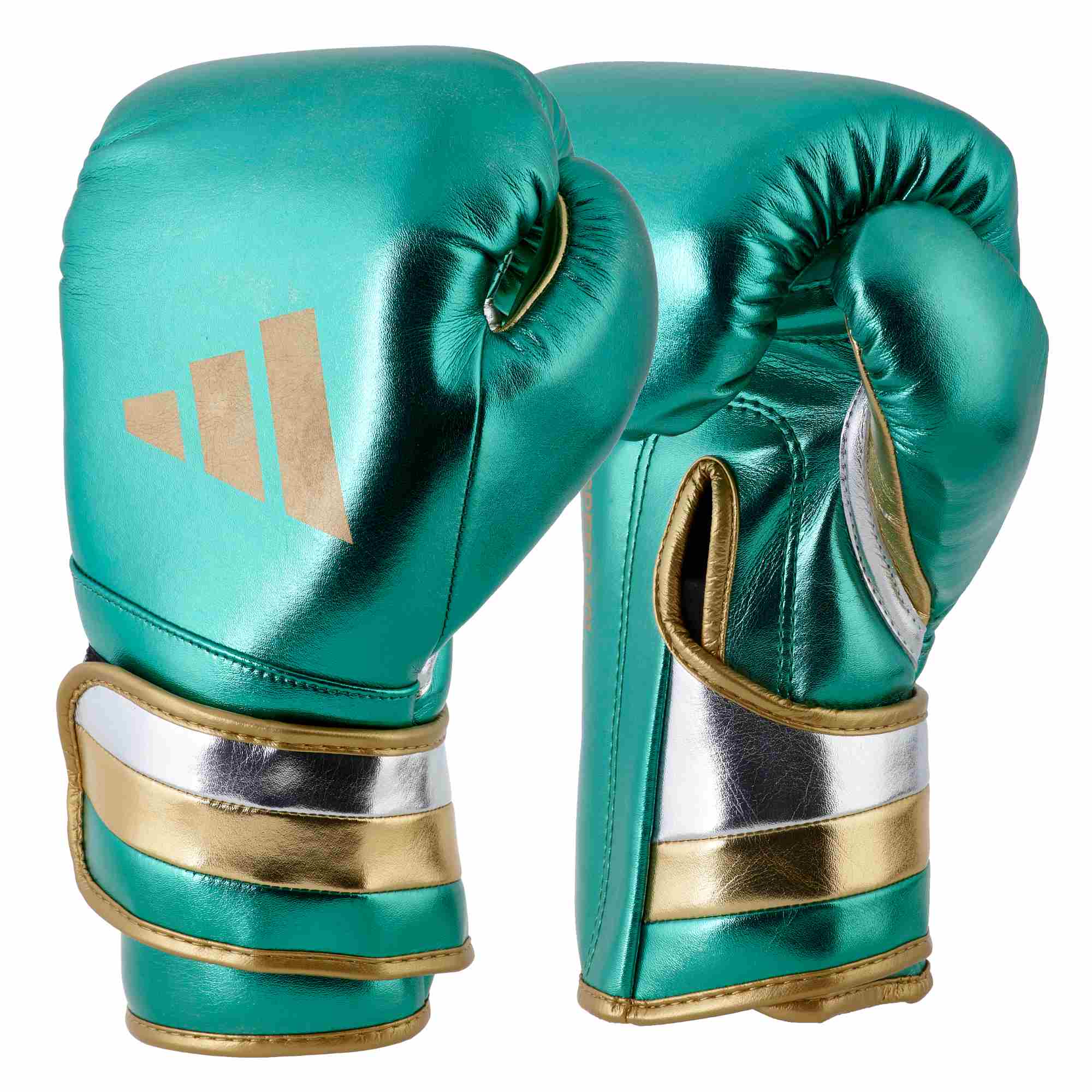 adidas boxing gloves Speed 500 green/gold Microfibre, ADISBG501