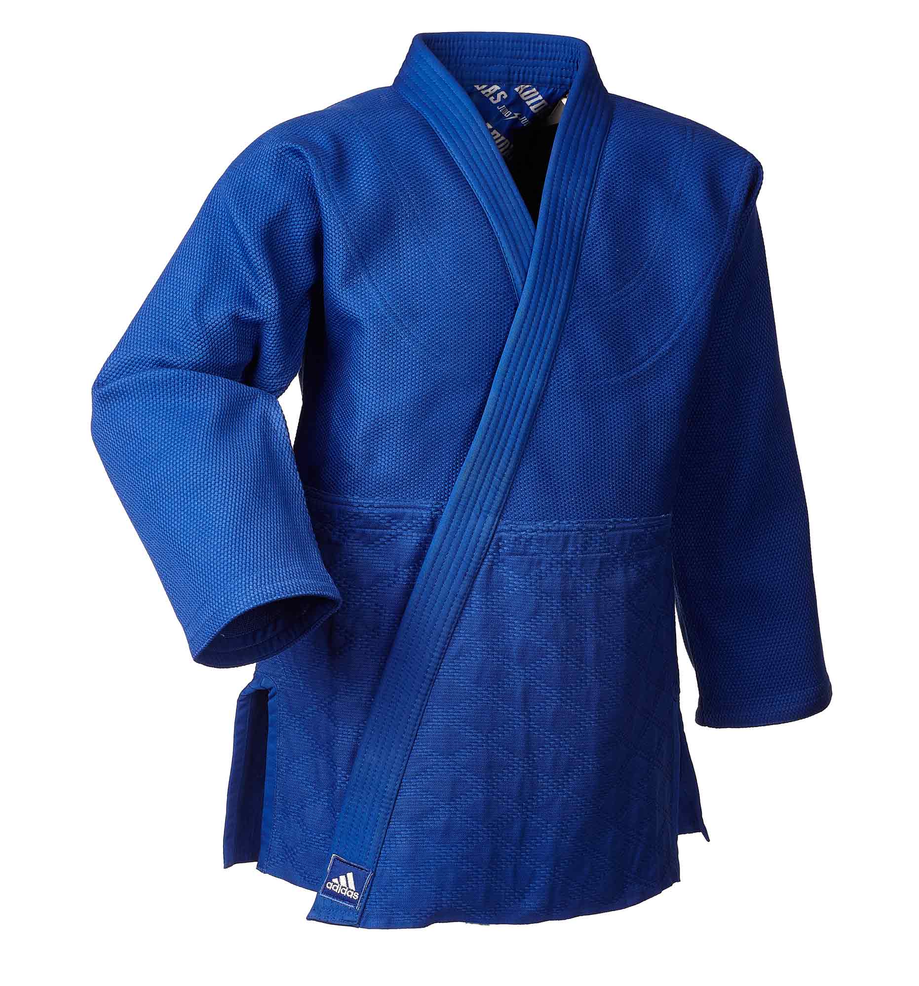 adidas Judo-Anzug Millenium blau/silbernes Logo, J990B