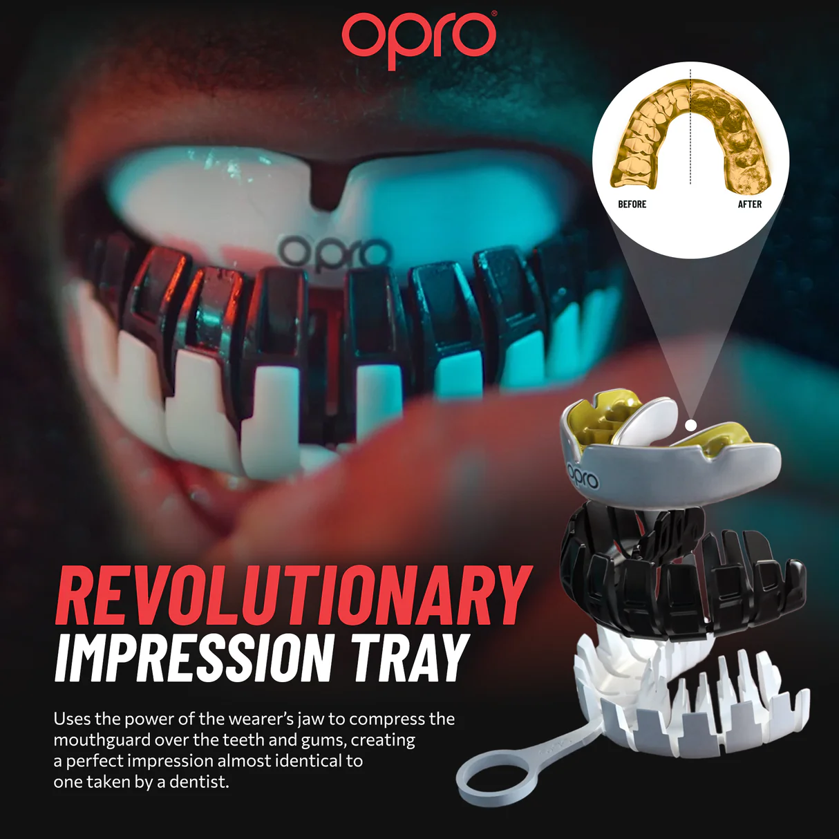 OPRO Zahnschutz Instant Custom Fit UFC Fighter Senior Aspinall