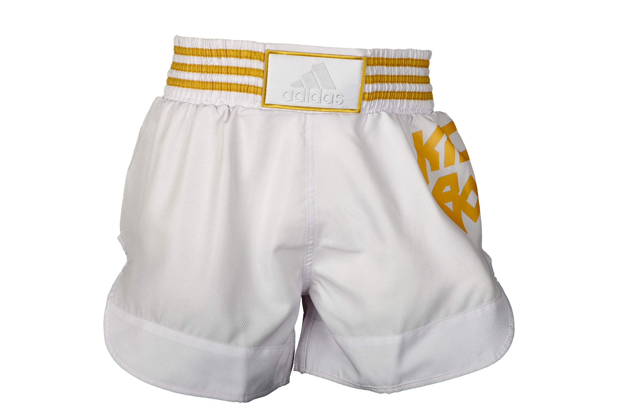 adidas Kick Boxing Shorts white/gold, ADISKB02