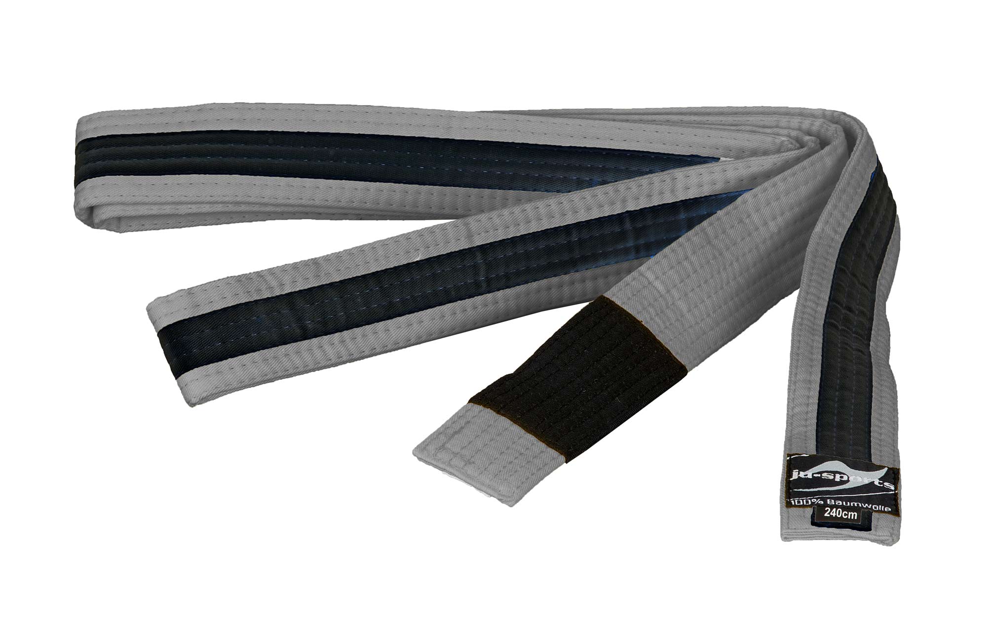 Ju-Sports striped BJJ belt grey/black/grey