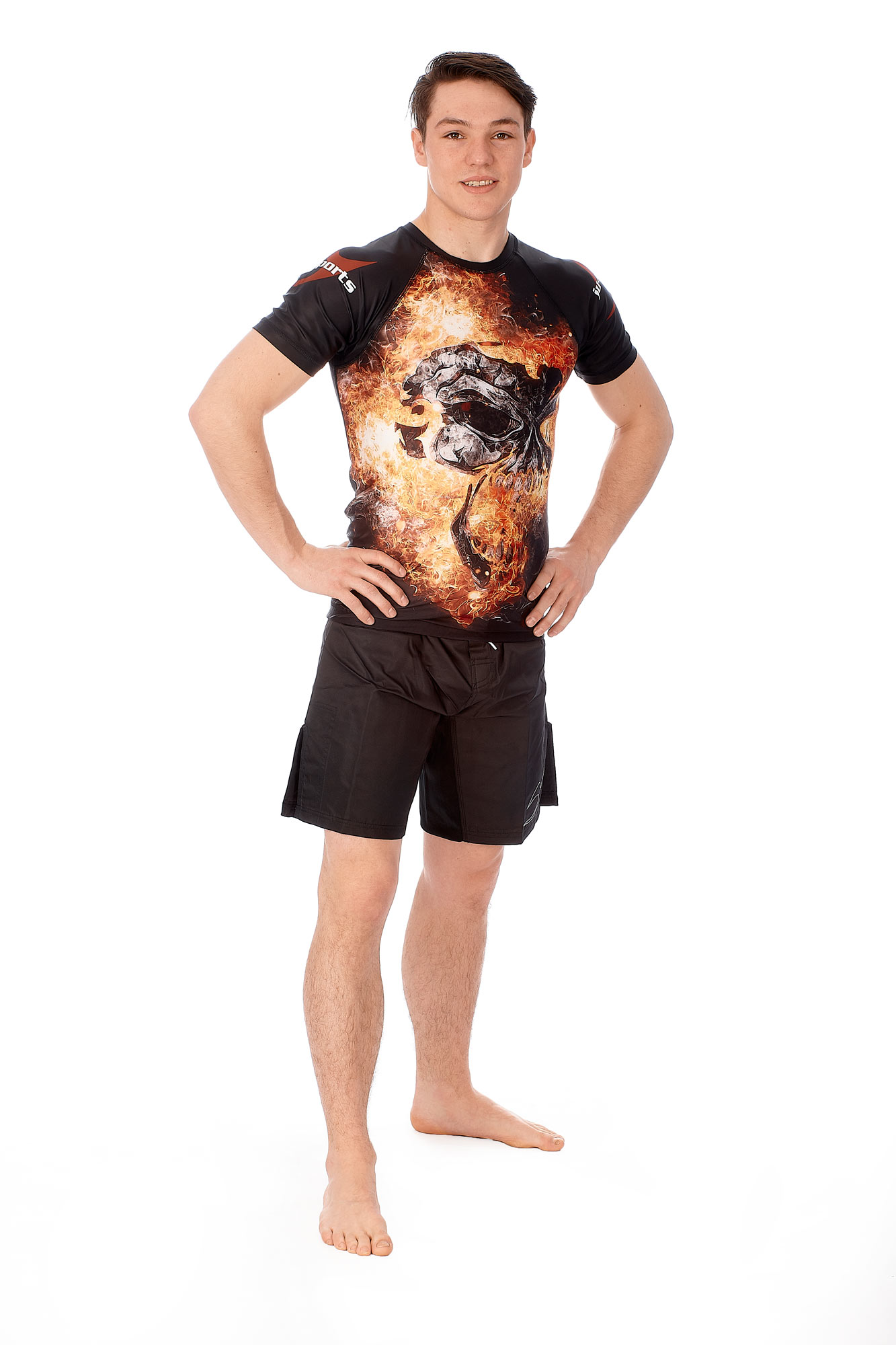 Dark Line Rashguard shortsleeve "Skull"