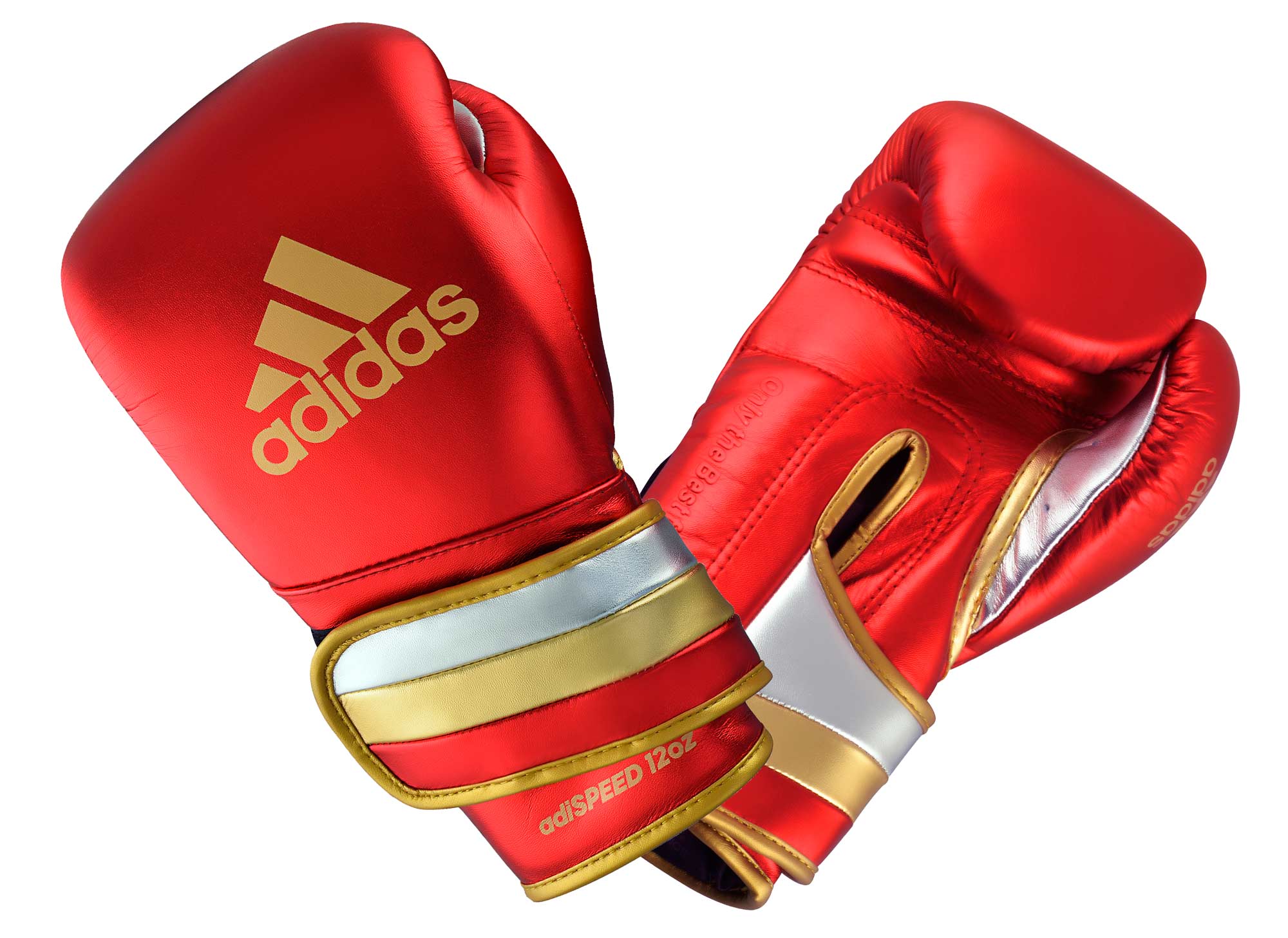 Ju Sports adidas adispeed strap up boxing gloves red metallic/gold, ADISBG501PRO