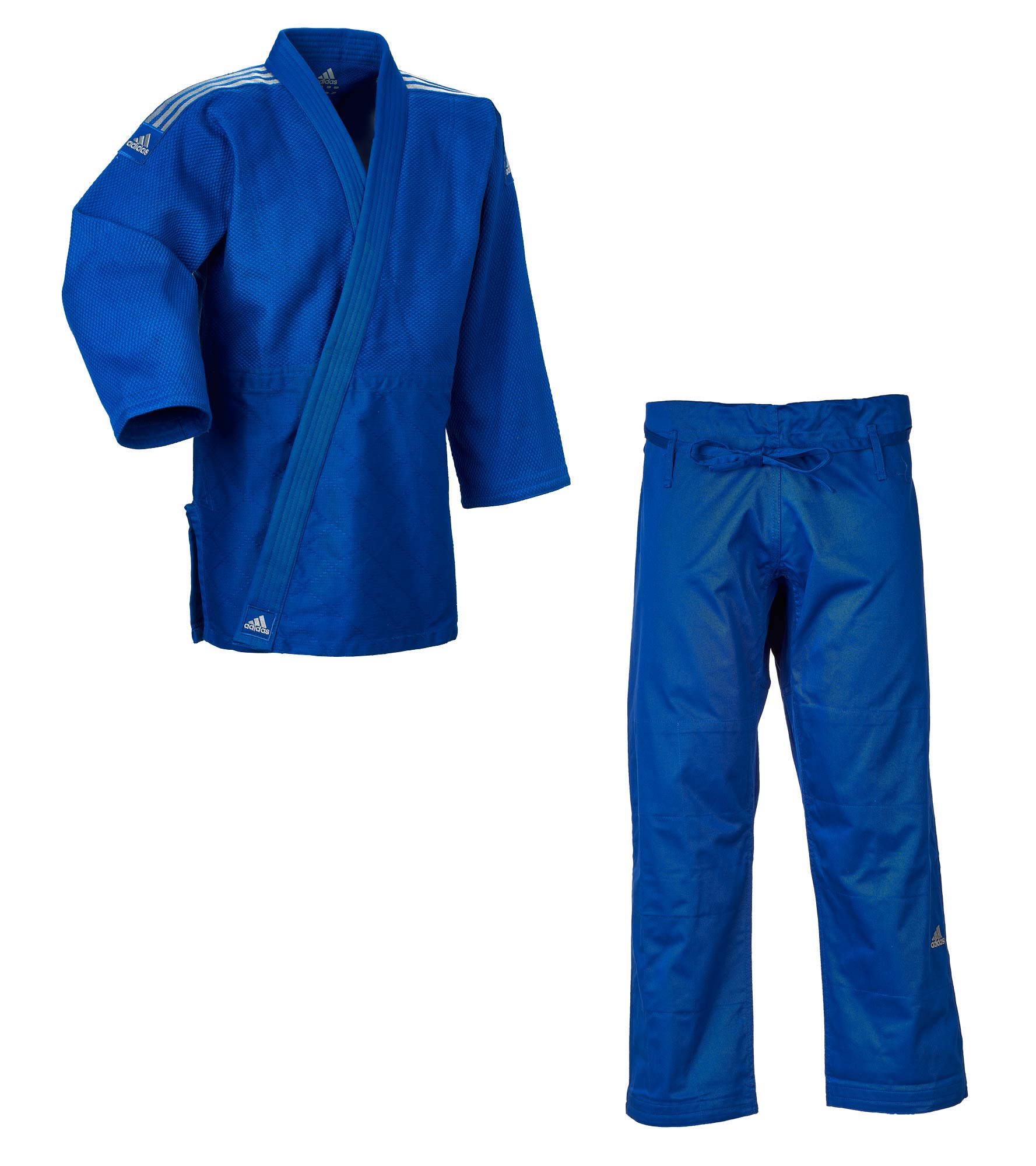 adidas judo gi Contest J650 blue/silver stripes