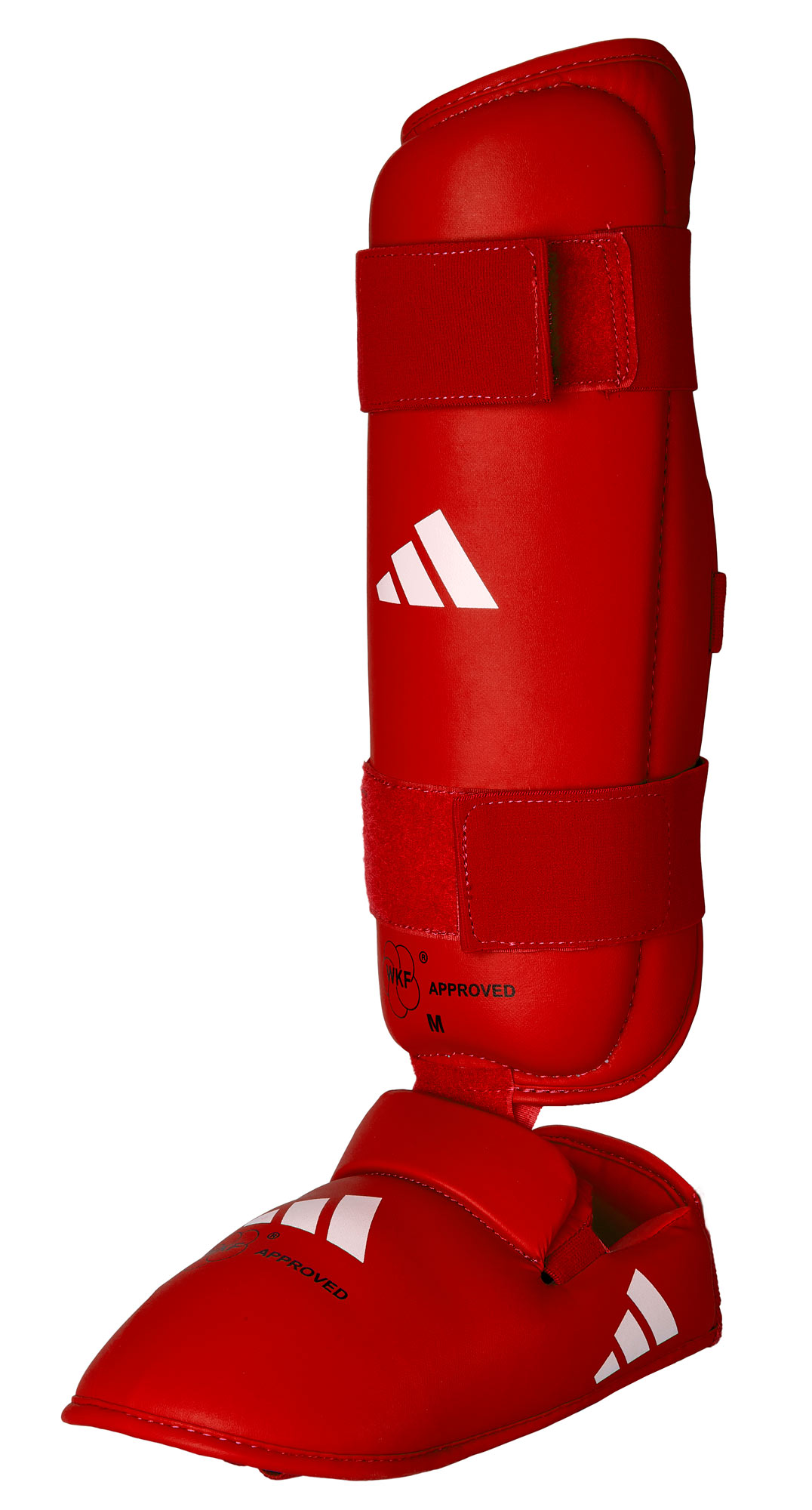 adidas karate shin & instep protector WKF approved 661.35 red adidas karate shin & instep protector WKF approved 661.35 red