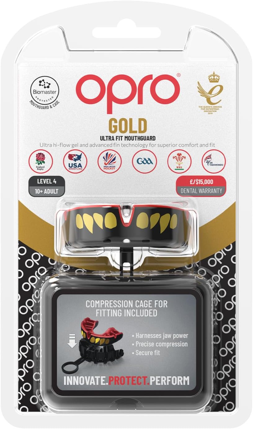 OPRO Zahnschutz Gold Jaws black/red Senior 2022