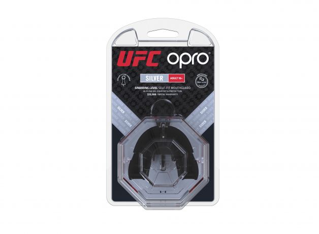 OPRO "UFC" Zahnschutz Silver - Red/Black