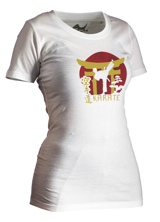 Karate-Shirt Torii weiß Lady