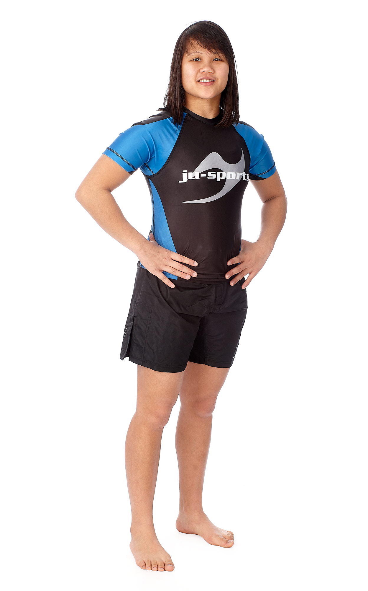 Rank Rashguard Pro kurzarm blau