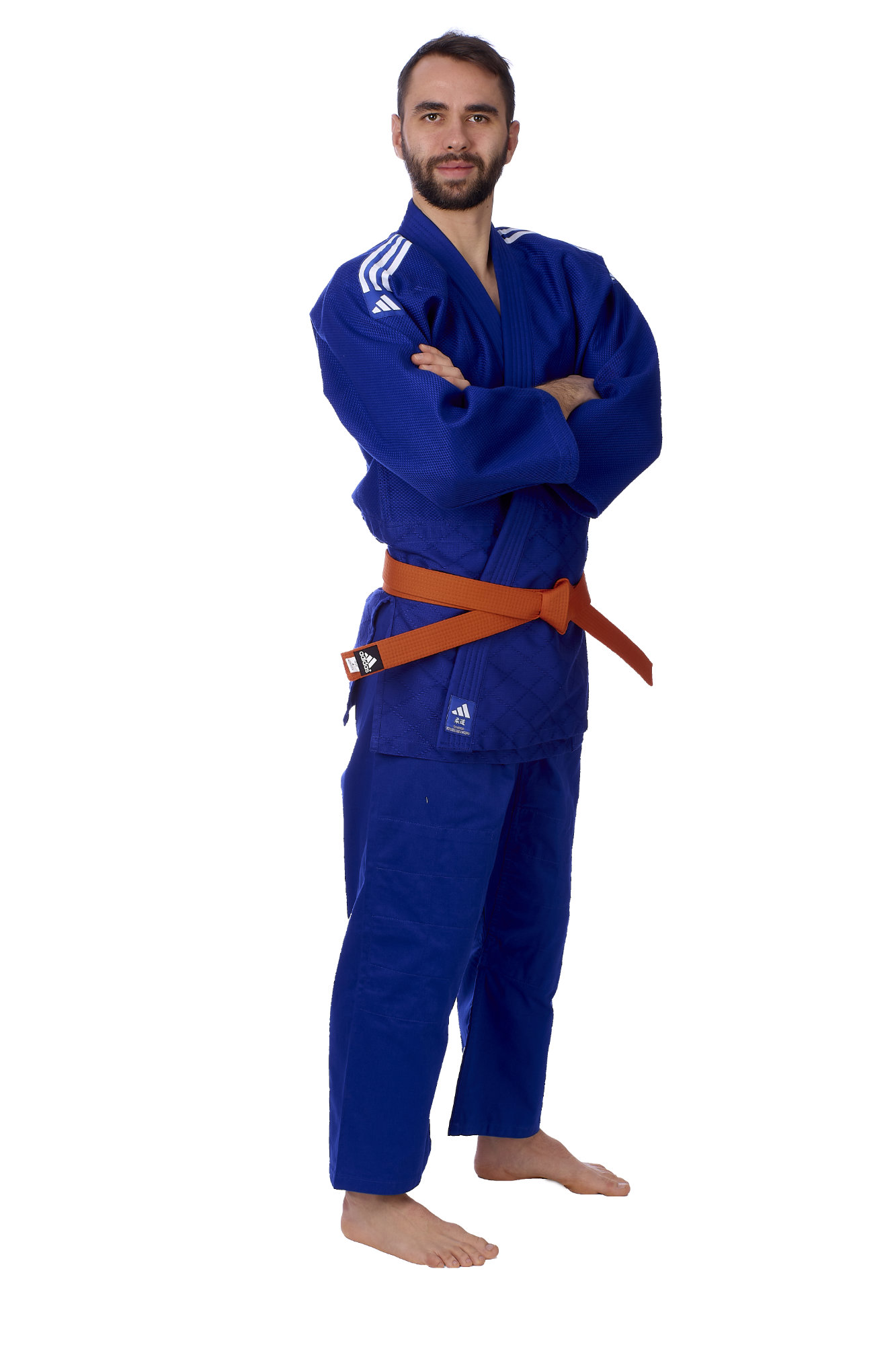 adidas Judo Anzug Training blau weiBe Streifen J500B 190 704318190