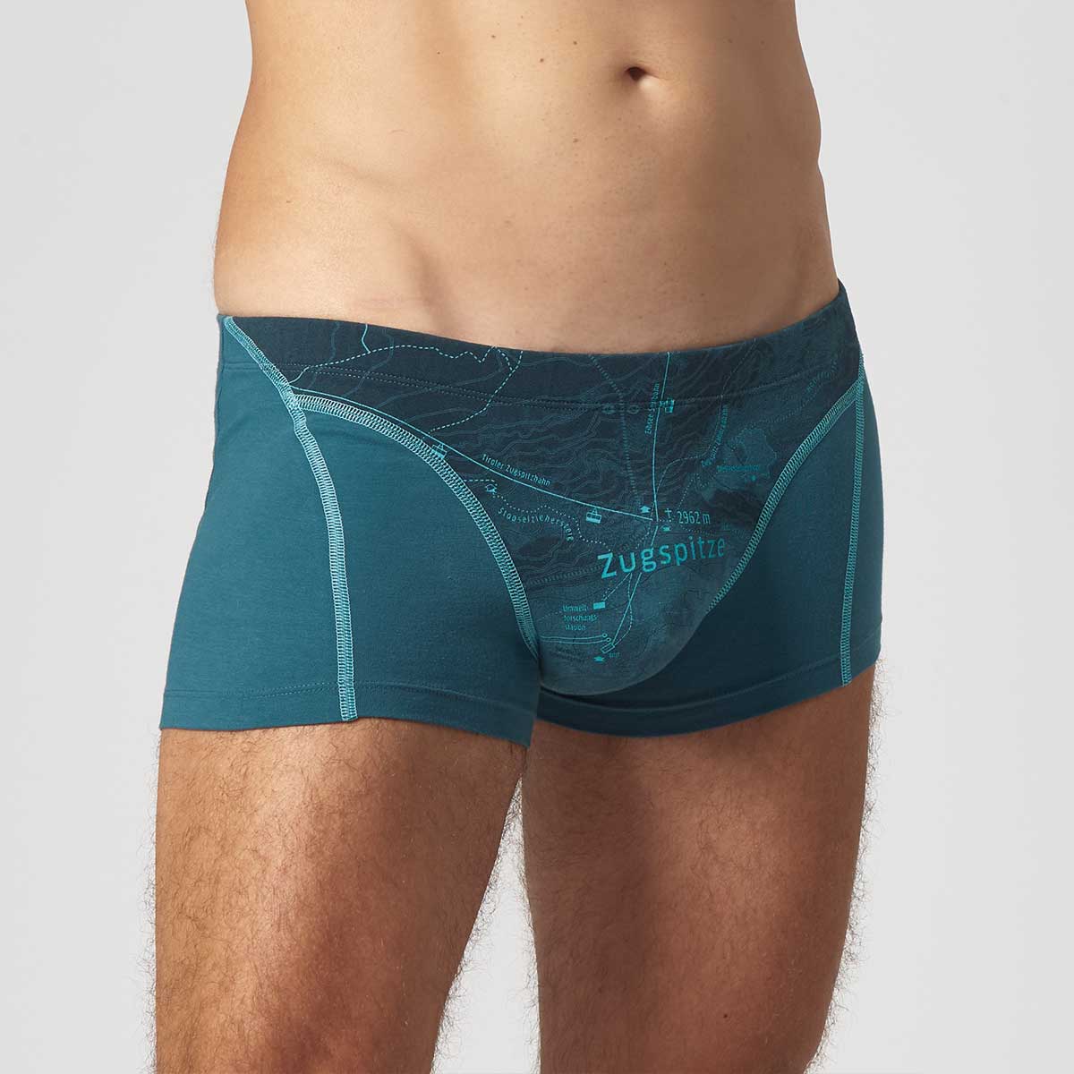 Boxershorts "Zugspitze" blaugrau, Herren