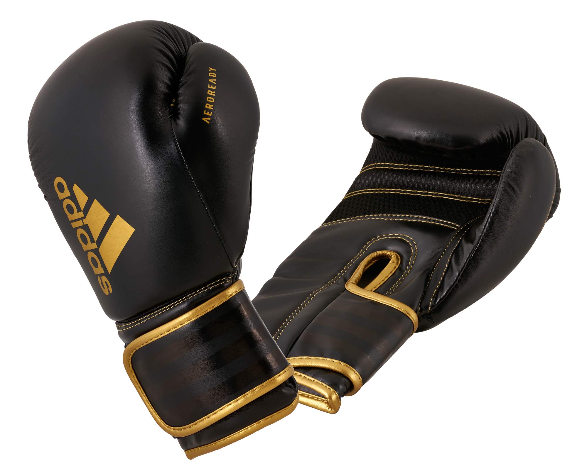 adidas Boxhandschuhe Hybrid 80, black/gold, ADIH80