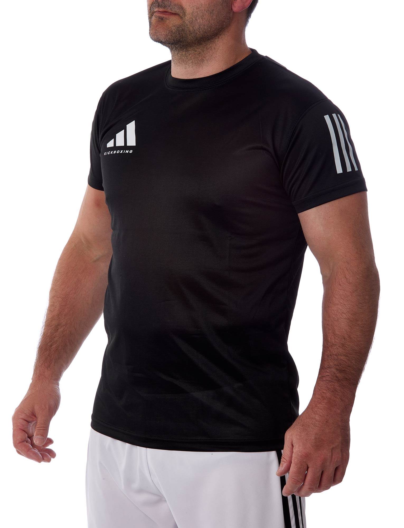 adidas Kickbox-T-Shirt Basic schwarz/weiß, adiKBTS100