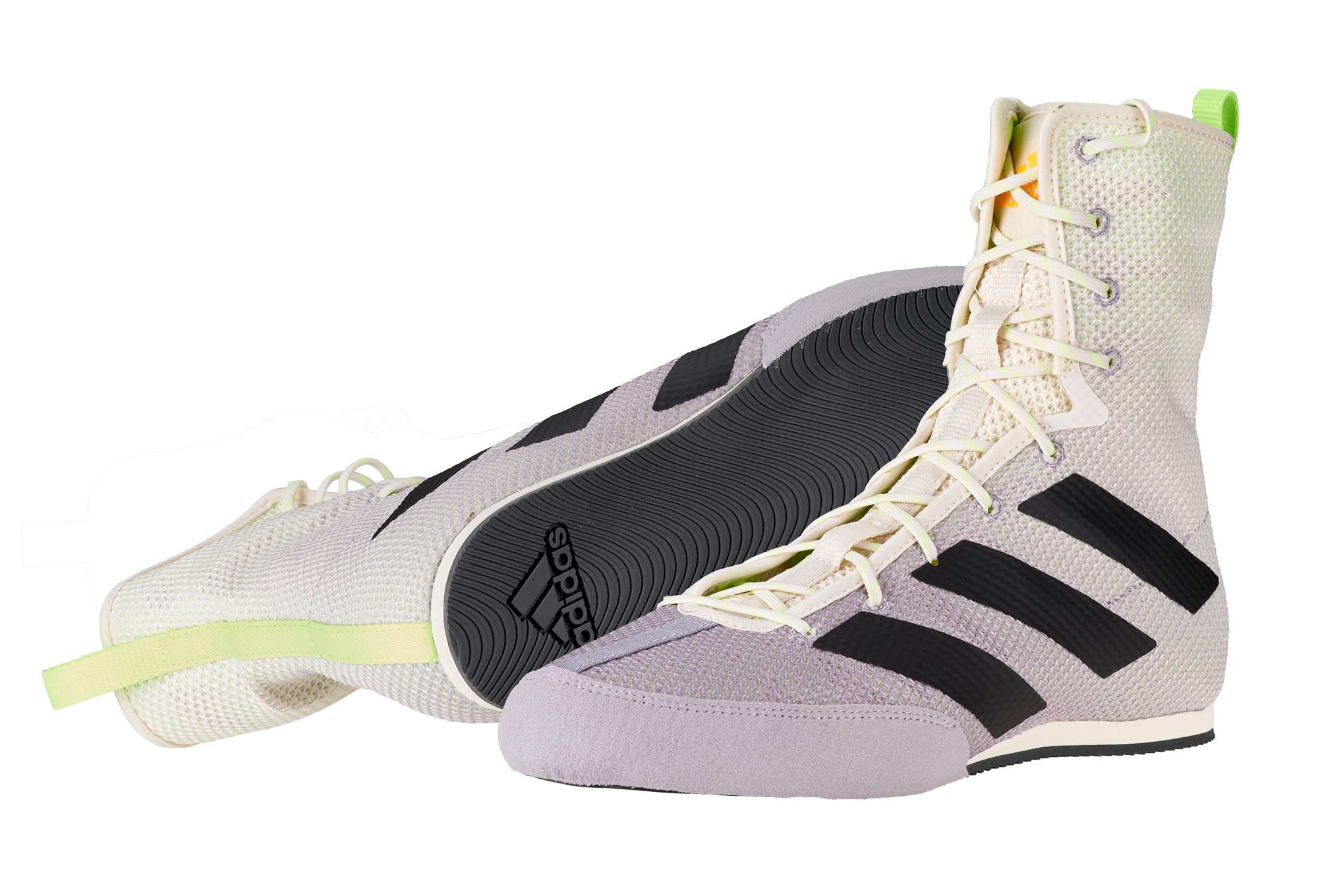 adidas Boxschuhe Box Hog 3 white/grey/green - FV6584