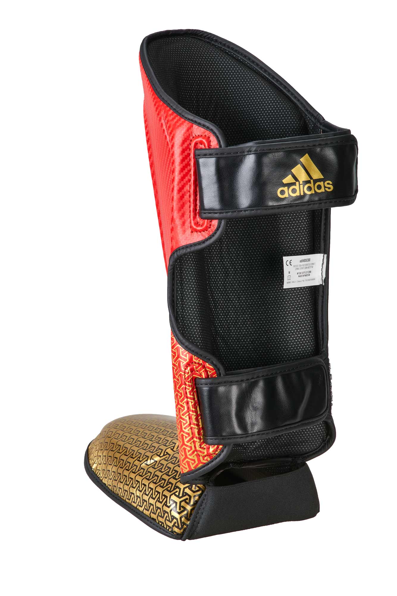 adidas Pro Kickboxing Schienbein-Spannschutz red/gold, adiKBSI300