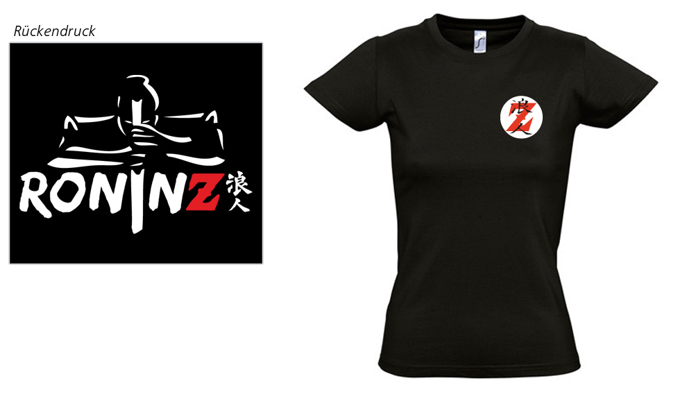 Ladies Basic T-Shirt Imperial black RoninZ Edition