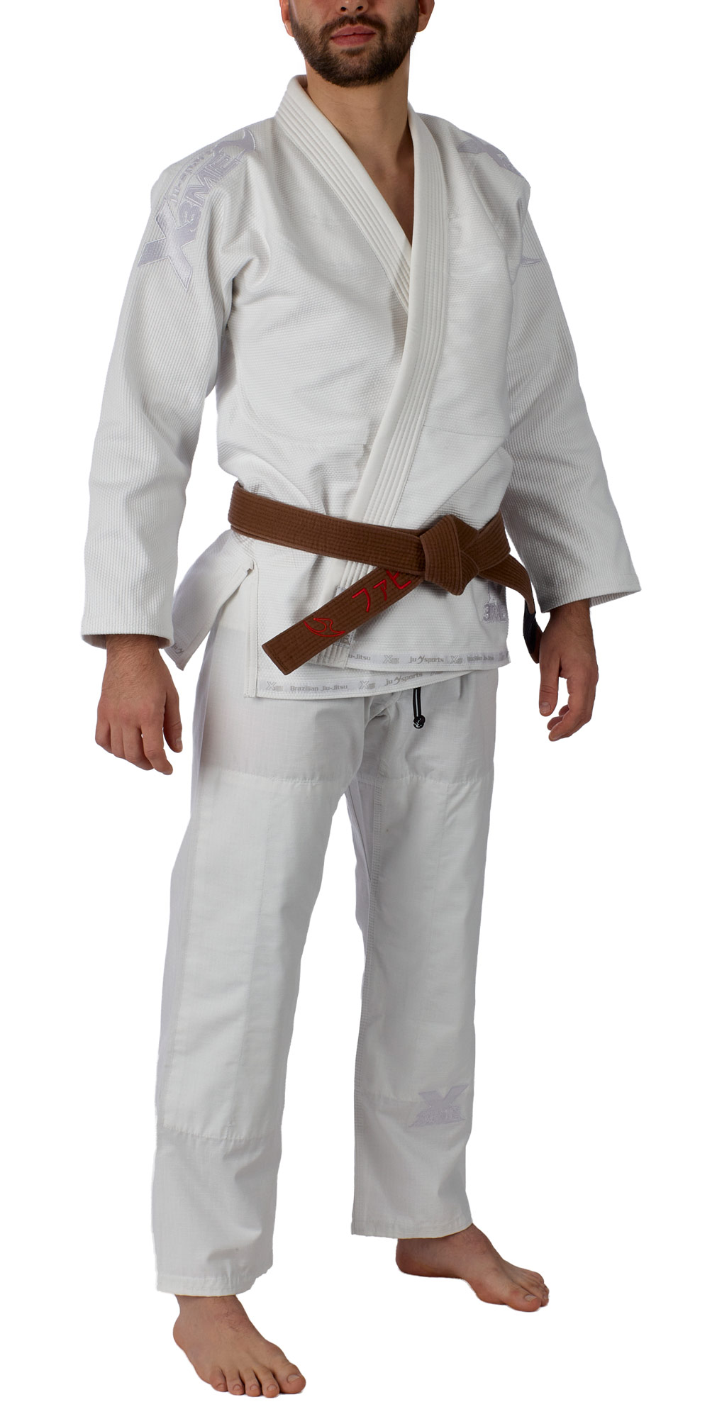 Brazilian jiu-jitsu gi Extreme white/white  2.0