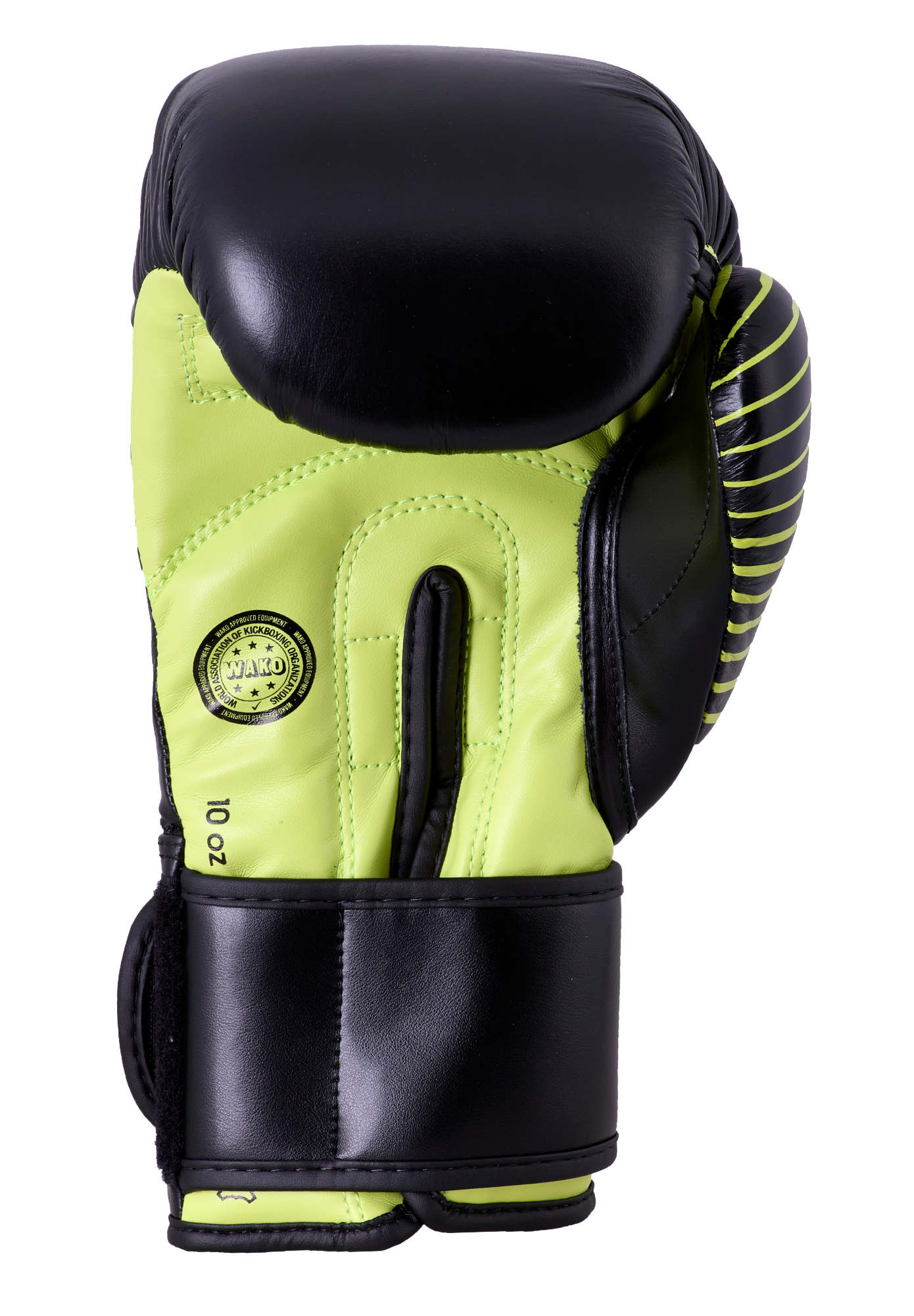 adidas Kickboxing Wettkampfhandschuh black/neon green, adiKBWKF200