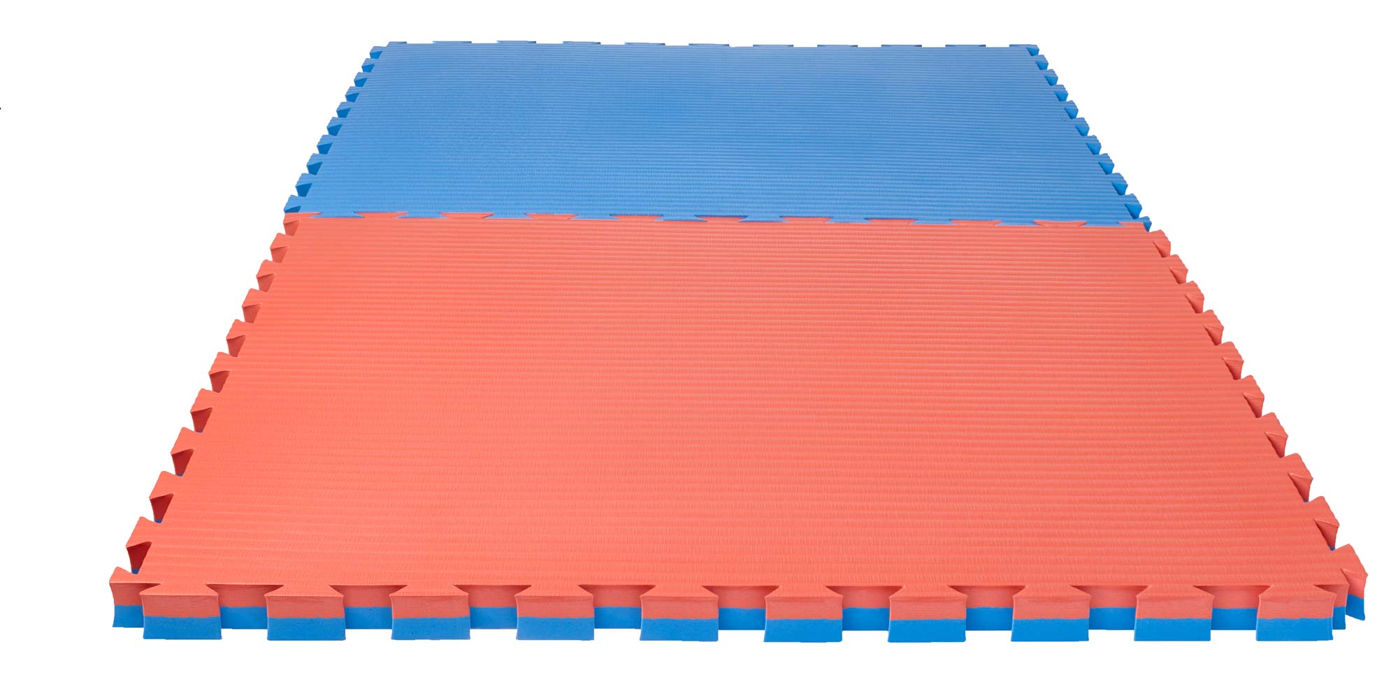Reversible Jigsaw Mat Pro Tatami 1 m x 1 m x 4 cm blue/red