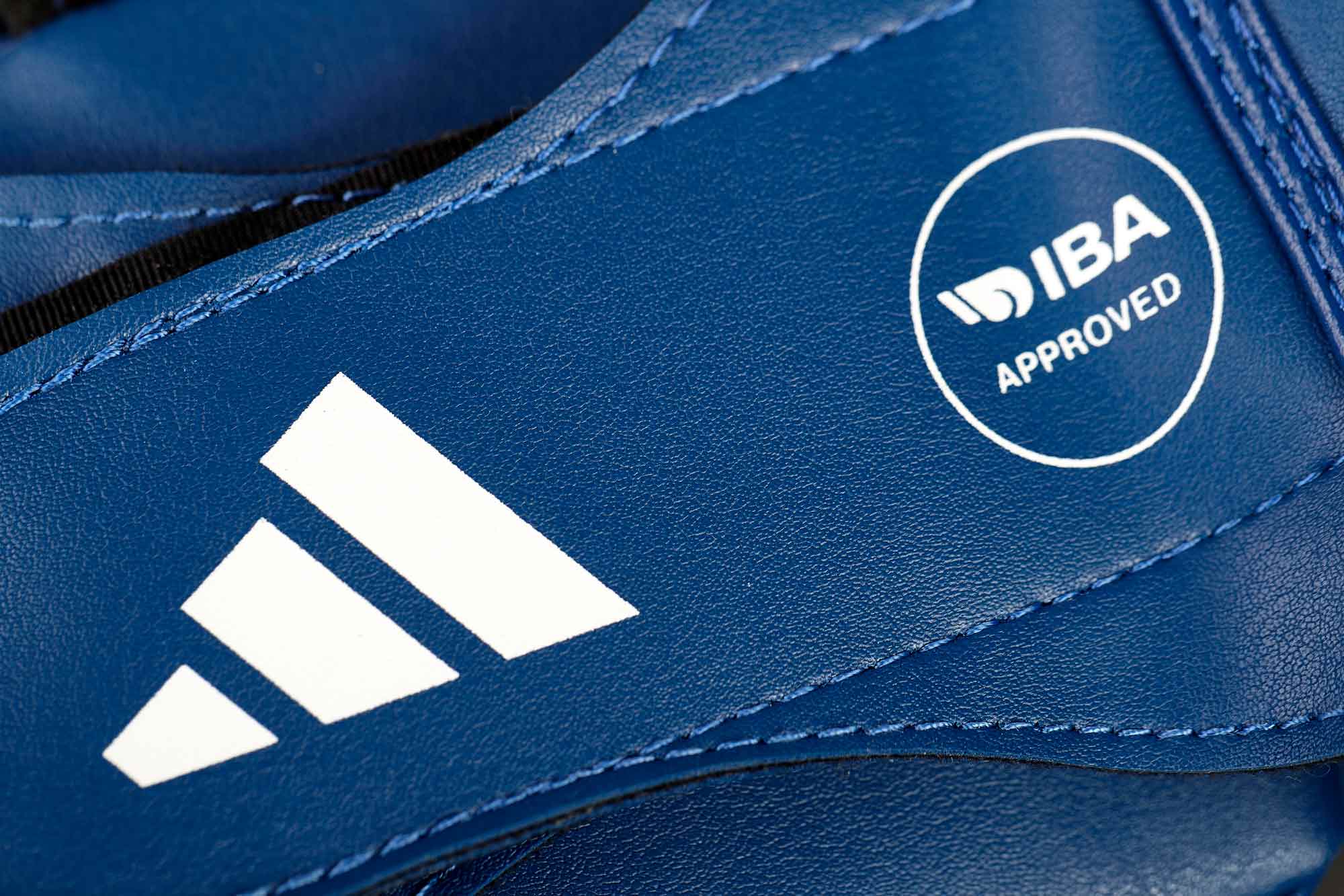 adidas IBA head guard blue cactus-leather adiIBAH1C