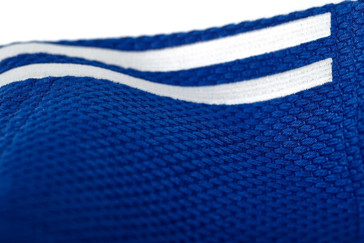 adidas Judojacke CHAMPION III IJF - Model 1 JIJFB-JAC blau / weiße Streifen
