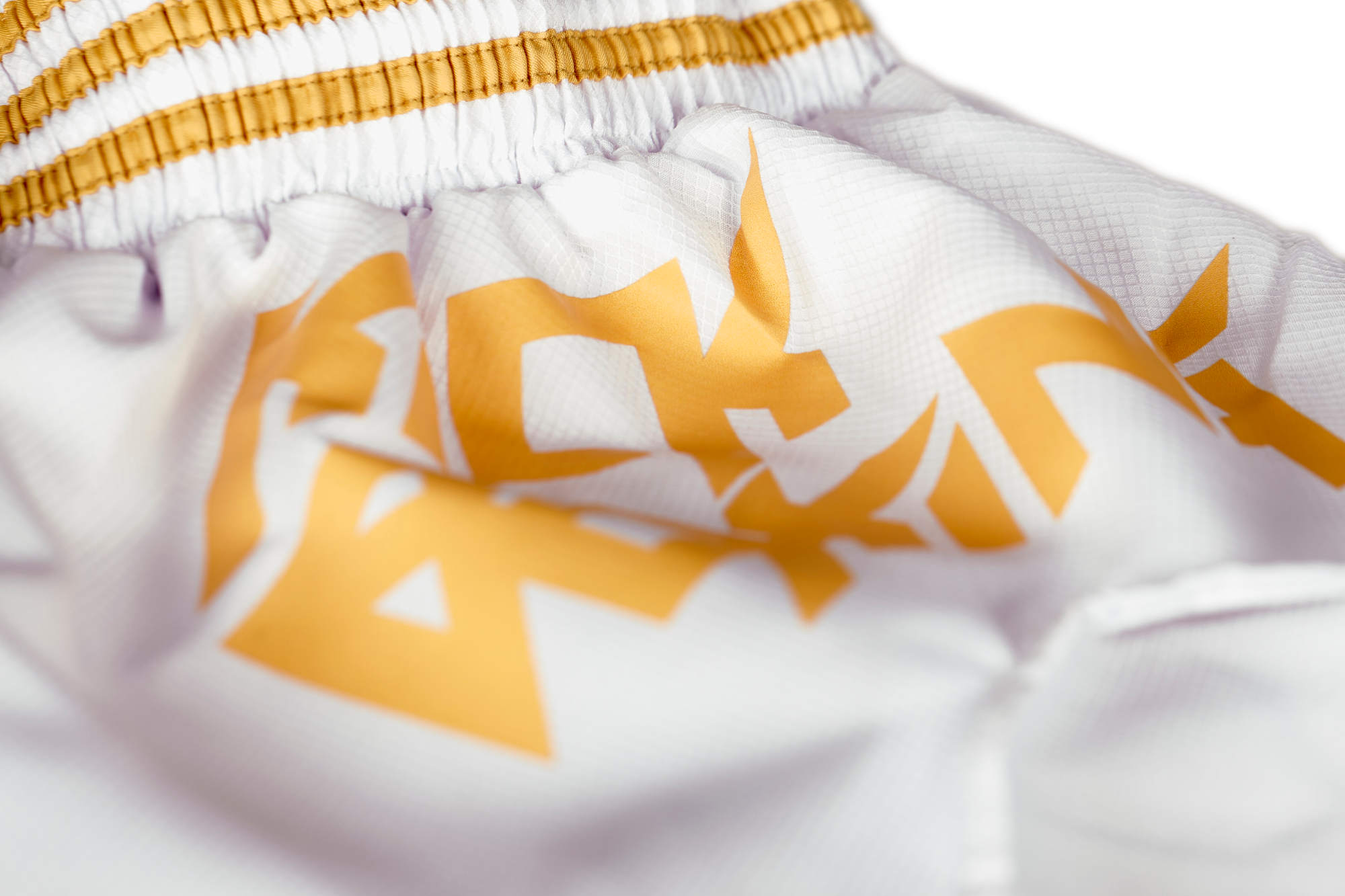 adidas Kick Boxing Shorts white/gold, ADISKB02