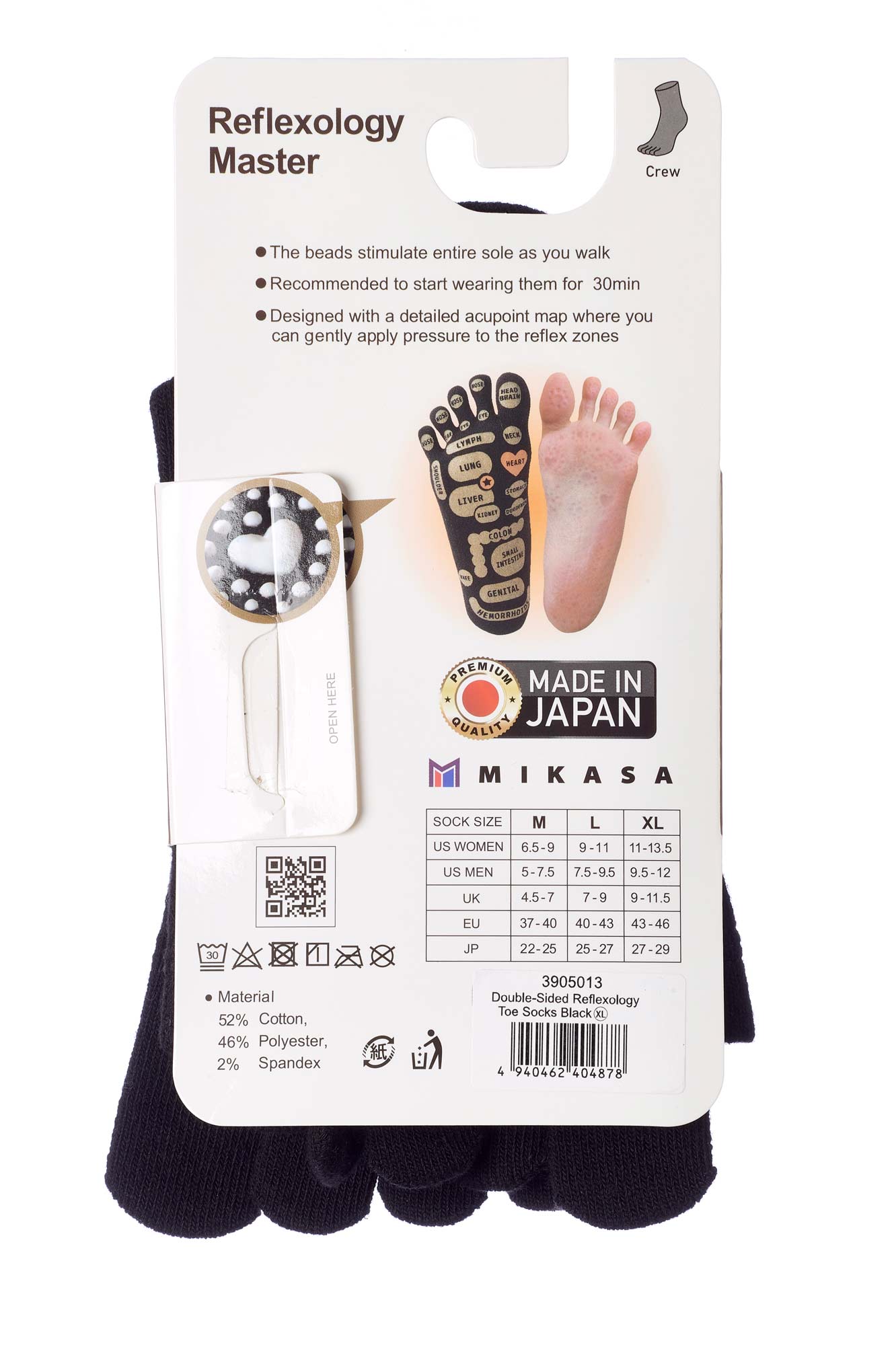 Mikasa Reflexology Master Zehensocken toe socks, 390321