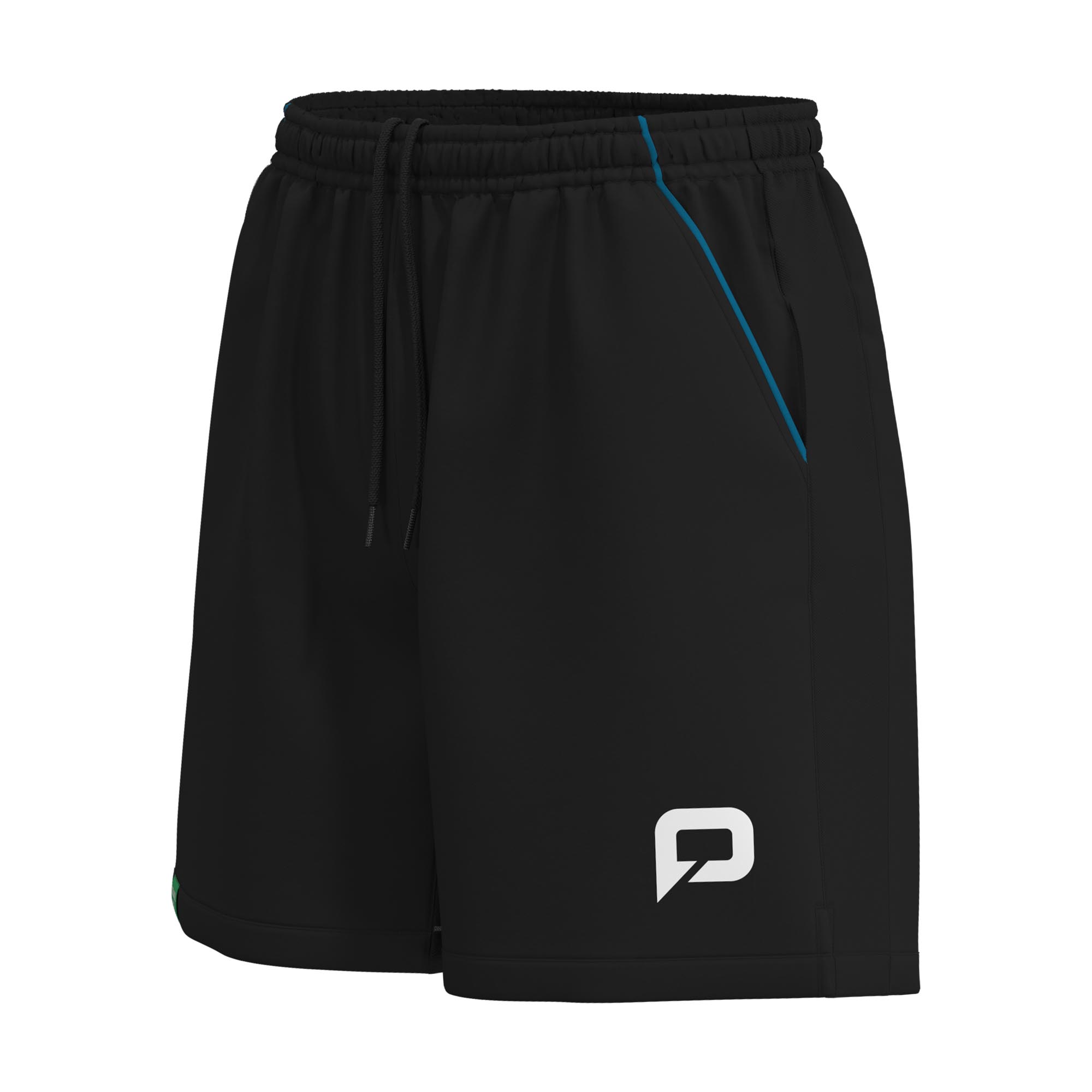 Pallap men's competition short (mesh) black/blue green/white