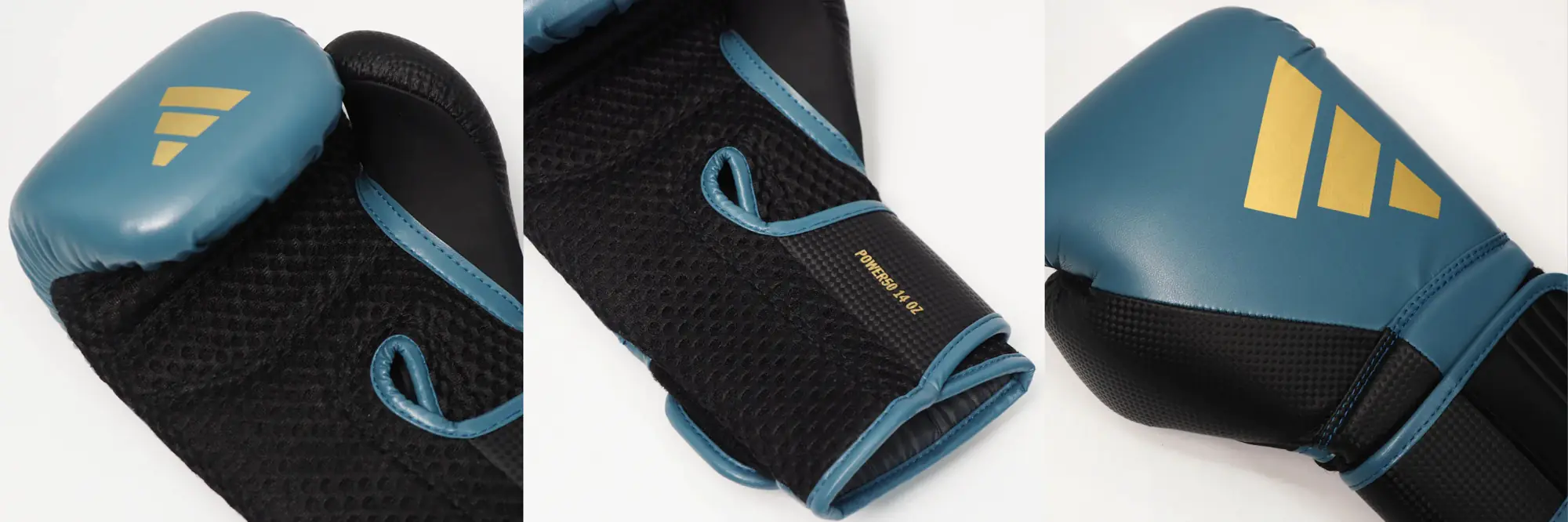 boxhandschuhe, Handschuh, gepolstert, Netzmaterial, blau