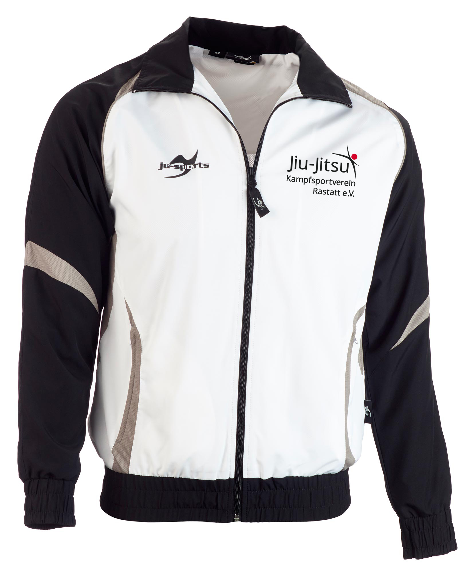 Ju-Sports C2 zip-up team jacket white/black