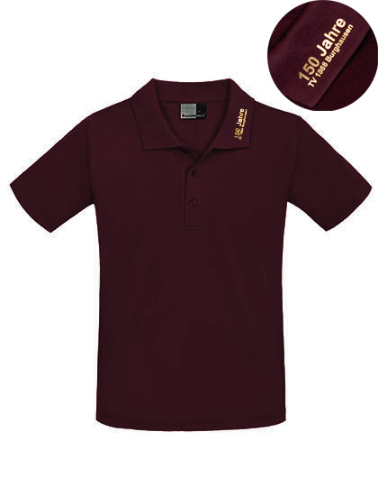 Poloshirt 150 Jahre TV1868 Burghausen E4001 burgundy