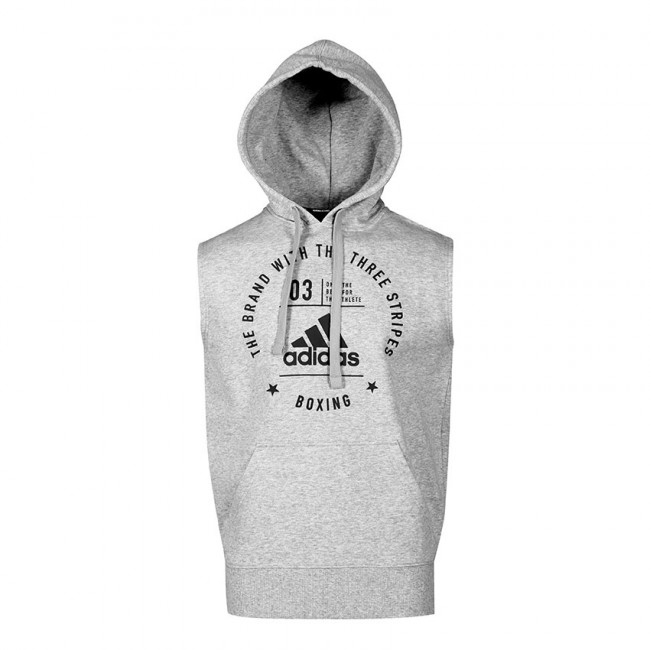 adidas Community Sleeveless Hoody "BOXING" grey/black, adiCL05B