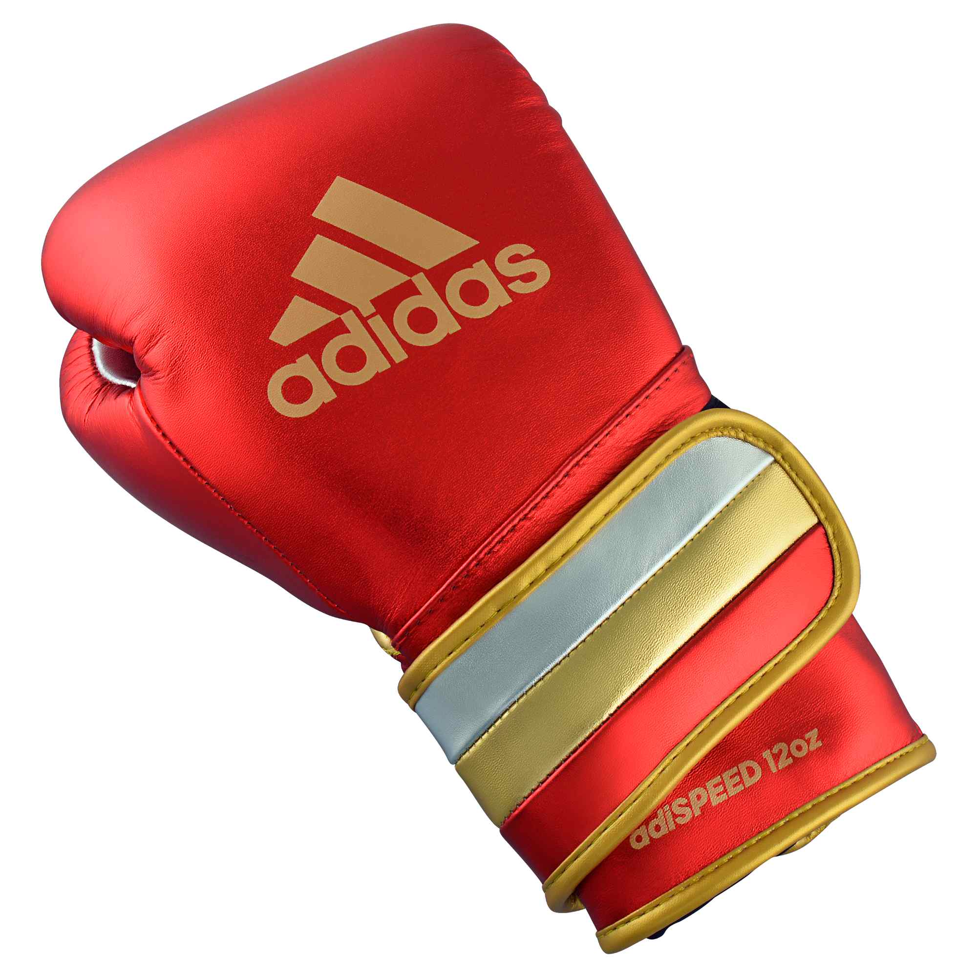 adidas adispeed strap up boxing gloves red metallic/gold, ADISBG501PRO