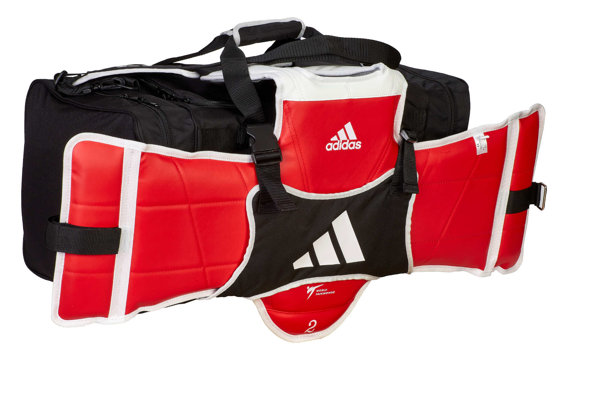 adidas Taekwondo Team-Tasche mit Westenhalter ADIACC107 black/white