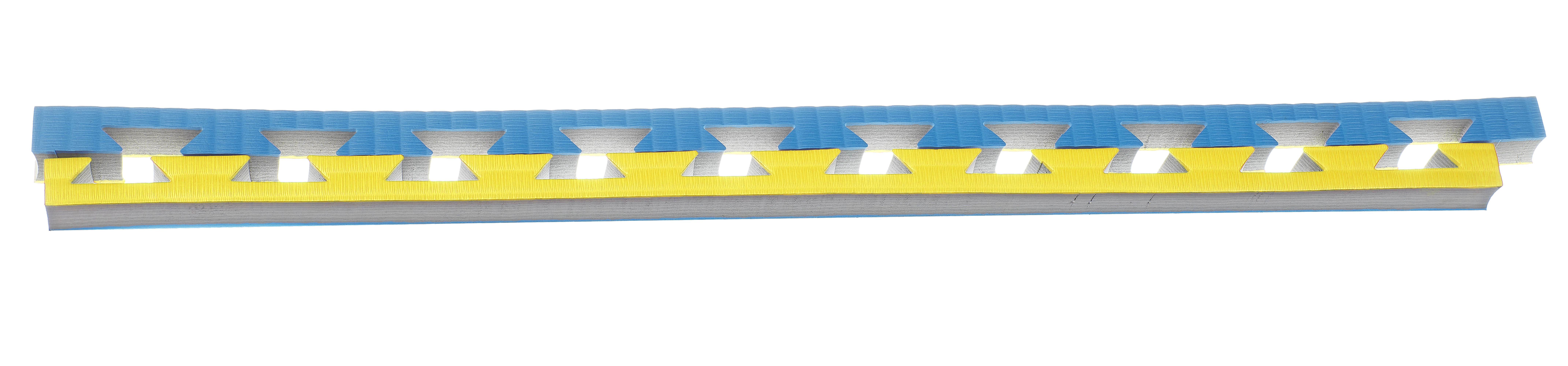 Reversible Jigsaw Mat Pro Tatami 1 m x 1 m x 4 cm blue/yellow