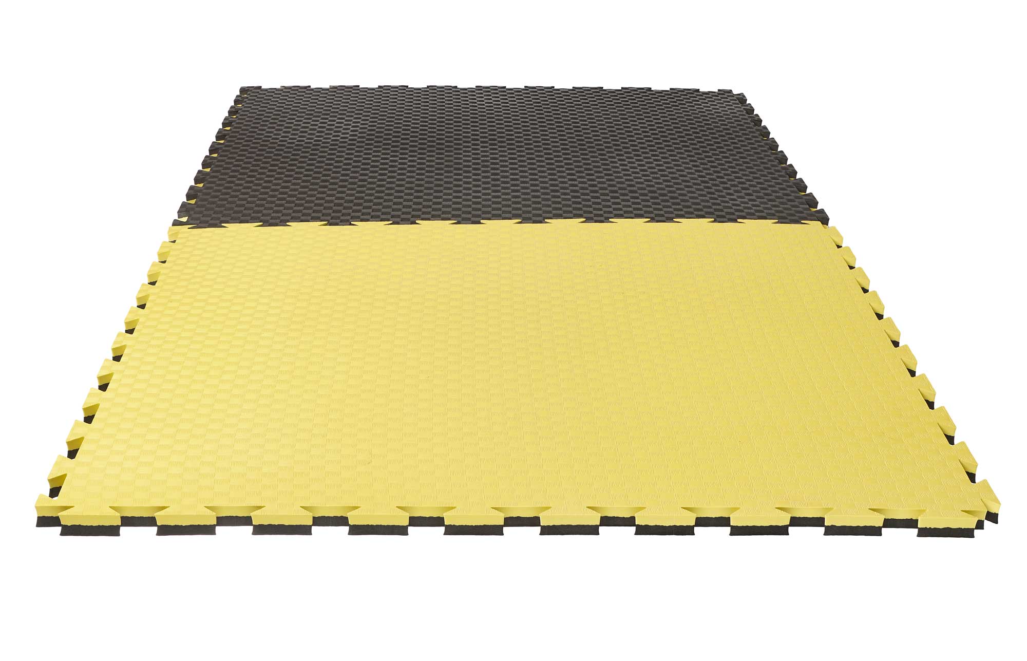 Reversible Jigsaw Mat Checker 1 m x 1 m x 2 cm yellow/black