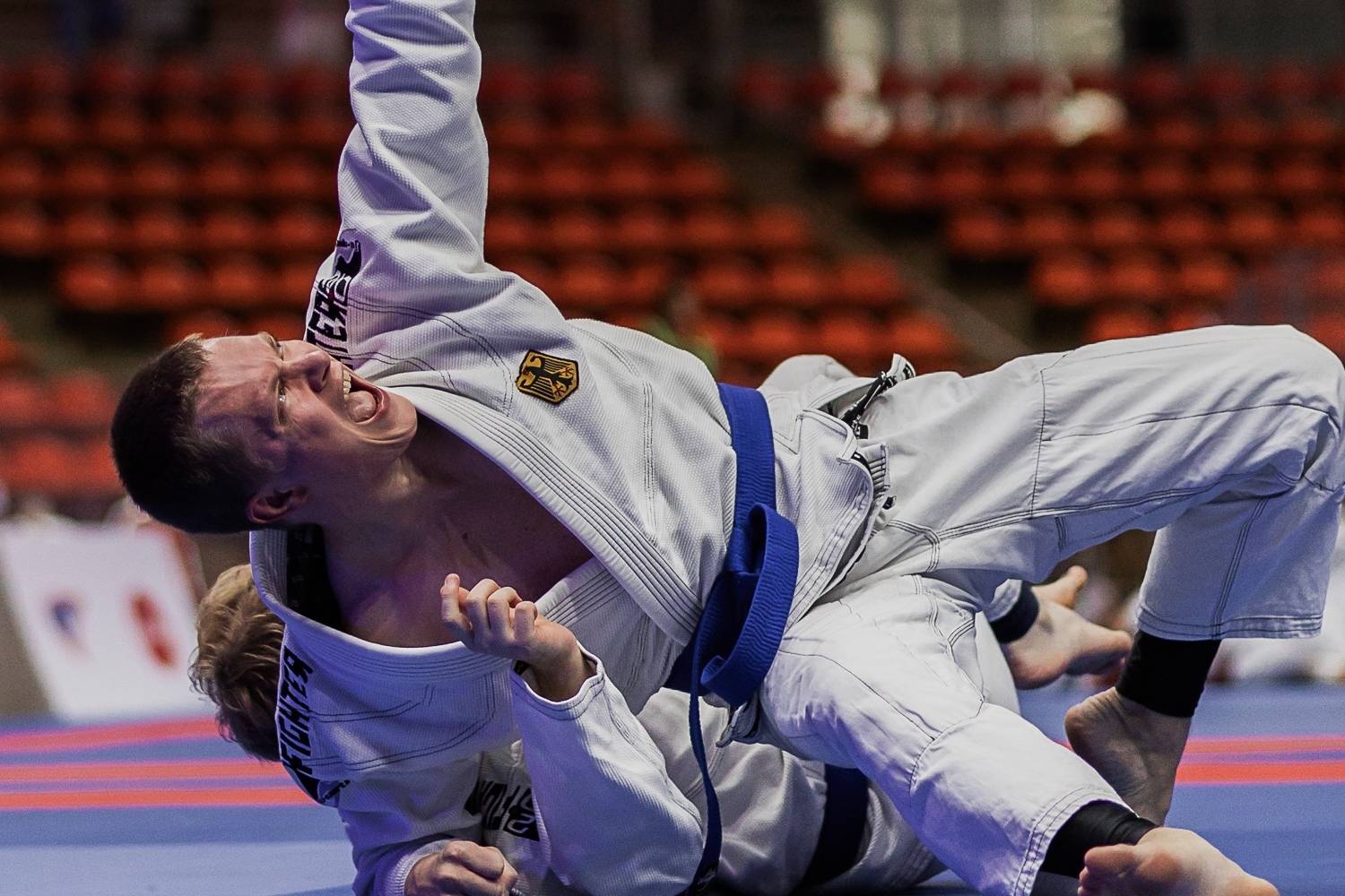 Judo, Gis, Kampfzug, blauer Gürtel, Muster